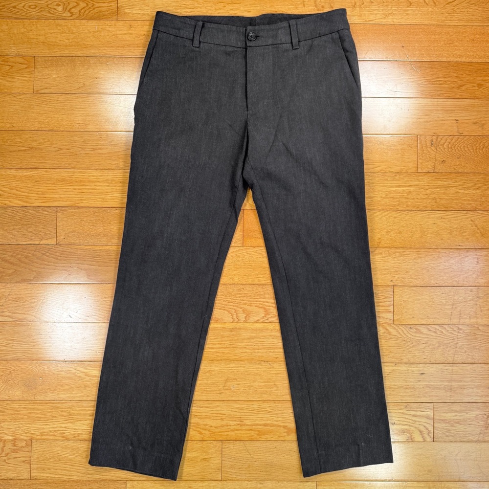 James Perse Los Angeles Mens 32 Slim Cotton Virgin Wool Trousers Grey MER1175